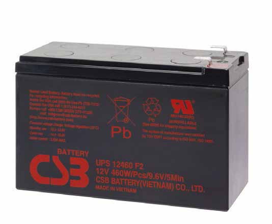 UPS 12460 F2 - аккумулятор CSB 9ah 12V  